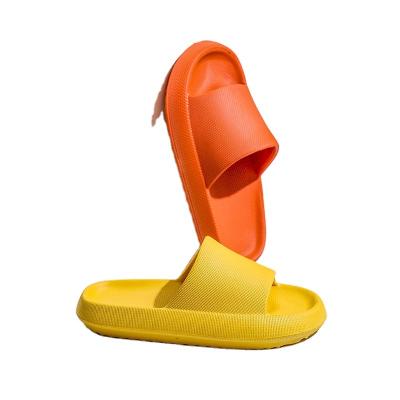 China Single Bathroom Thick EVA Soft Single Slippers Casual Silent Home Slide Household Wholesale Waterproof for sale