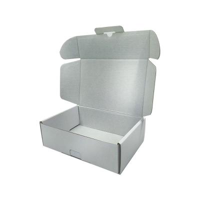 China Recyclable White Paper Board Hat Boxes Collapsible Packaging Folding Corrugated Delivery Paper Gift Box for sale