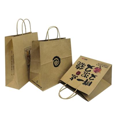 China Recycled Materials Paper Bags With Your Own Logo Packaging Custom Silver Hot Stamping Premium Kraft Paper Bag for sale