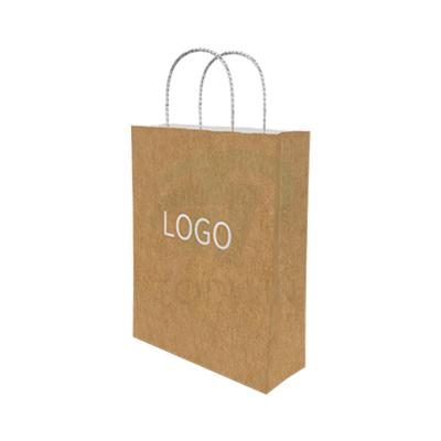 China Recyclable Wholesale Kraft Paper White Paper Bag With Handle Custom Printed Shopping Paper Bags for sale