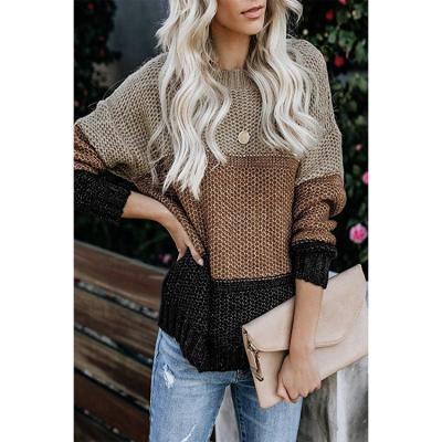 China Winter Apparel Ladies Breathable Tracksuit O-Neck Long Sleeve Knitted Korean Pullover Sweater for sale