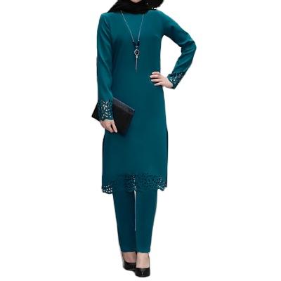 China Muslim Women's Muslim Women's Costume Abaya Dress Lady Two-piece Middle Eastern Dress M-4XL for sale