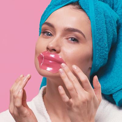 China Best Moisturizer Hydrogel Moisturizing Patch Lip Sleep Mask Pink Lip Scrub To Remove Dead Skin for sale