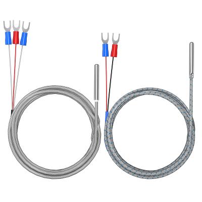 China 0-800 Degree M8 Screw Thread Cable Stainless Steel Probe SS304/SS316 1m 2m 3m 5m K J PT100 Type Thermocouple Oven Temperature Sensor 50mm 150mm 100mm 200mm for sale