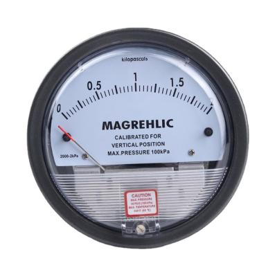 China Aluminum Micro Low Pressure Differential Gauge For Air Pressure Gauge for sale