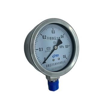 China High Quality SS304 Flange Connection Oil Pressure Gauge With Stainless Steel Case for sale