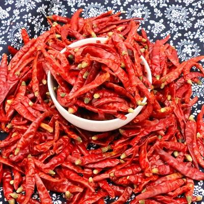 China Wholesale Chili Dried With Stems Organic Sweet Red Chili Pepper Sesame Soy Peanut Segments for sale