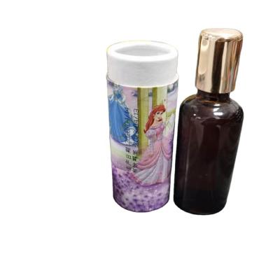 China Recycled Materials Paperboard Cylinder Tube Gift Box For Cosmetics Essential Oil Wine Bottle for sale