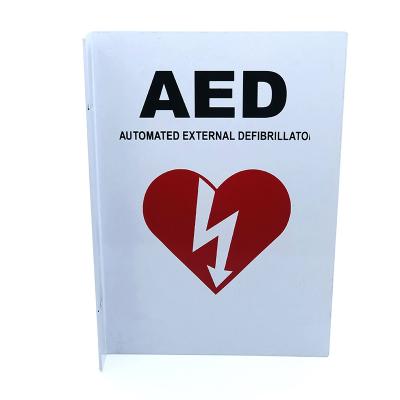 China Custom AED Training Logo CPR Rescue Kits Emergency School Health Safety AED Defibrillator Wall Signs for sale