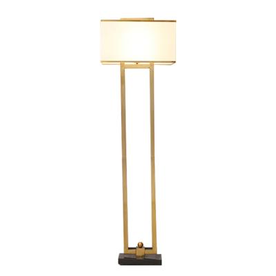 China Lighting Functions Gold Modern Marble Decorative Contemporary LED Floor Lamp For Hotel Room Home for sale