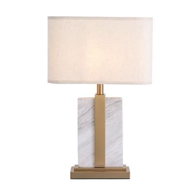 China Widely Used Luxury Modern Decorative Body Marble Special Design Table Lamps Adjust for sale