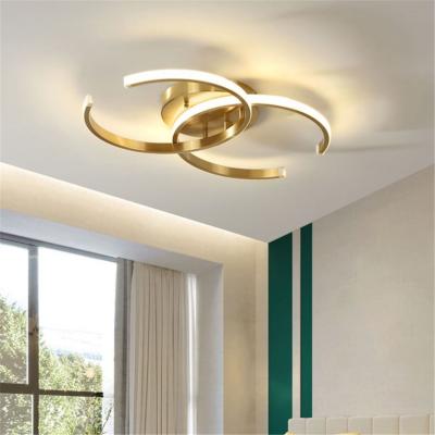 China Lighting Works Modern New Balcony Lights Gold Hotel Iron Led Round Design Ceiling Light With Super Bright for sale