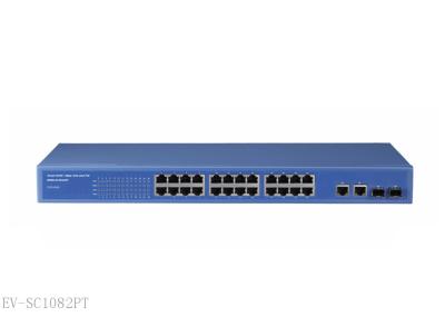 China Smart Wireless POE Network Switch 24 port 2Giga 2sfp , 10gb Ethernet Switch for sale