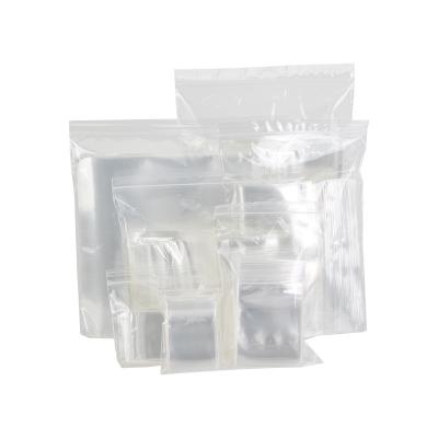 China Small Clear Food Grade Food Grade Poly Zipper Bags Storage Plastic Bags For Jewelry for sale