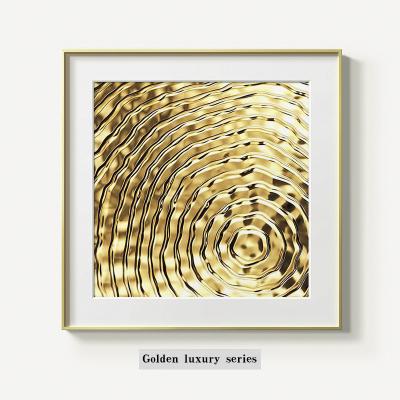 China Contemporary Light Luxury Gold Modern Minimalist Decorative Hotel Living Room Bedroom Living Room Painting Abstract Entrance Hanging Painting Gol for sale