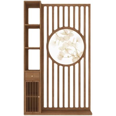 China Modern Minimalist Porch Cabinet Entrance Household Block Bedroom Screen Partition Living Room Solid Wood Porch Storage Cabinet for sale