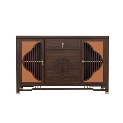 China Chinese new style living room hall dining table side cabinet entrance decoration cabinet solid wood modern sto stocked like entrance zen for sale