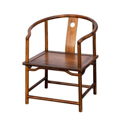 China Traditional All Head Solid Wood Taishi Zen Chair Tea Back Chair Chinese Armchair Ming Style New Simple Chair for sale