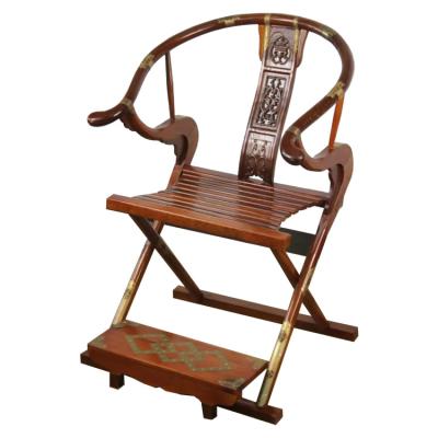 China Traditional All Head Solid Wood Taishi Zen Chair Tea Back Chair Chinese Armchair Ming Style New Simple Chair for sale