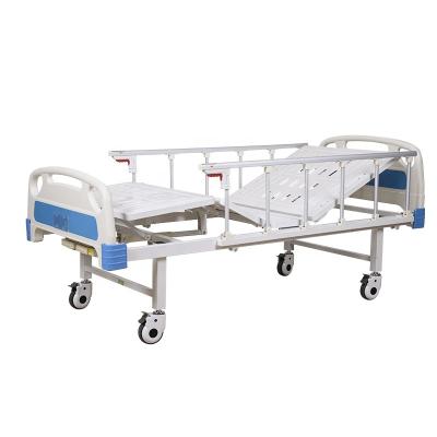 China 2 Functions IMPROVE Two Functions ABS Head and Foot Two Functions Advanced High Quality Crank Manual Base Hospital Beds Medical Use for sale