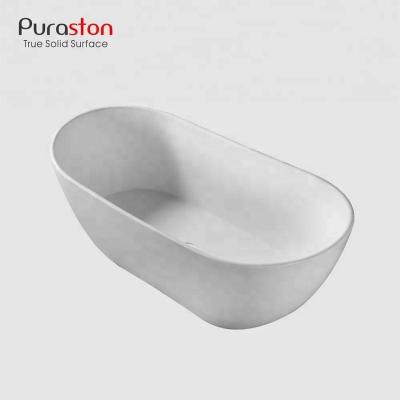 China Puraston Factory Direct Embedded Freestanding Artificial Acrylic Solid Outdoor Tub Tub For Sale In Philippines for sale