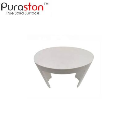 China Durable Oval White Acrylic Shower Stool For Bathroom for sale