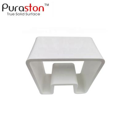 China Modern Design Standing Stool Matte White Chair For Shower for sale