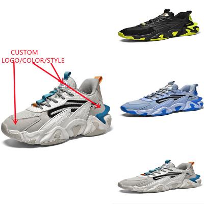 China Fashion Trend Wholesale Customized Logo Style Shoes Fashion Running Trainers Walking Casual Sneaker Shoes for Men Casual Sneakers for sale