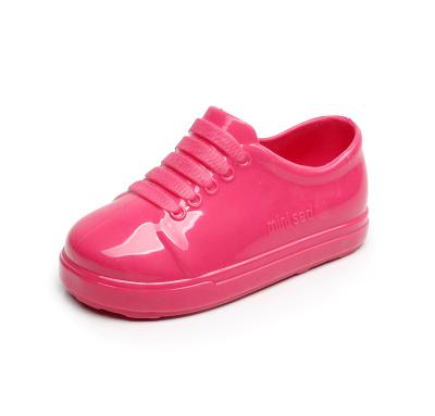 China Little Kids Summer Autumn Pink Light Waterproof Casual Baby Waves Shoes PVC Crystal Cheap Baby Girl Shoes for sale