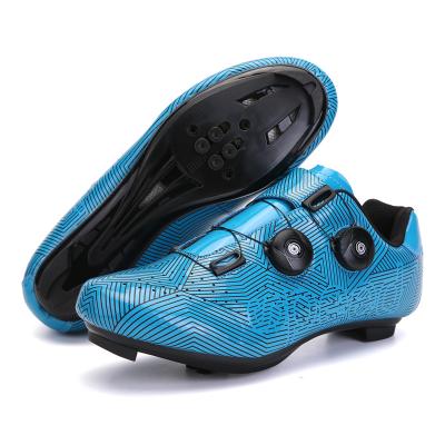 China Cheap Fashion Trend Entry Level Beginner Wide Wide Road Bike Shoes Good For Wide Feet Men Slip On Blue Sneakers Cycling Shoes for sale