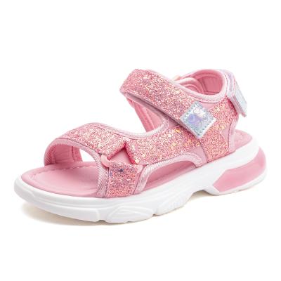 China Princess Fashion Hot Style Round Casual Kids Soft Pink Shoes For Girls Summer Sports Shoes Kids Walking Sandals for sale