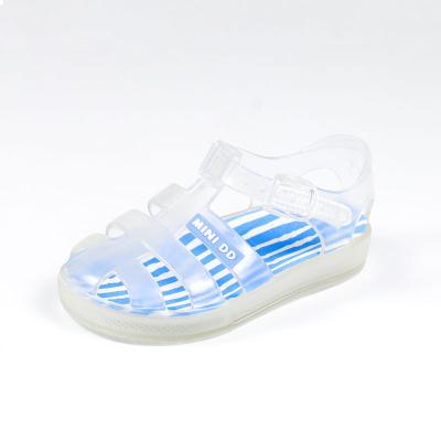 China Transparent Round Baby Summer Gladiator PVC Beach Shoes Branded Shoes For Girls 5c Baby Boy Sandals Size 6 for sale