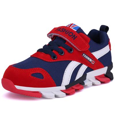 China Customized Round Shape Dark Blue Kids Tennis Shoes New Sneakers Ten Little Kids Casual Shoes for sale