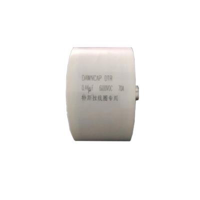 China 0.44UF 6000VDC special resonant capacitor for Tesla coil, diameter 72MM40MM DAWNCAP DTR for sale