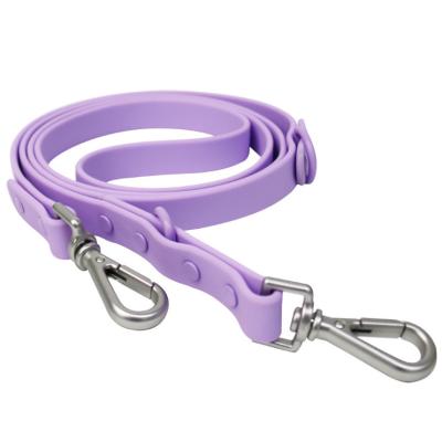 China Personalized PVC Pet Leash Macaron Color PVC Pet Collar Dog Harness for sale