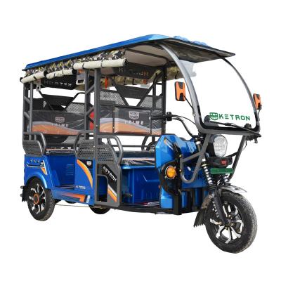 China Popular 48V 1000W Electric Passenger Tricycle For Passenger Body Factory Supplier Tuk Tuk e Open Auto Rickshaw for sale