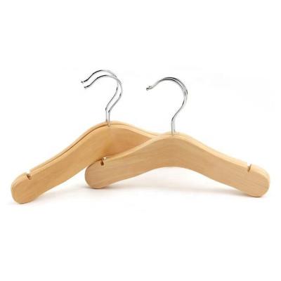 China Eco-Friendly Wholesale Hot Selling Baby Kids Children Wooden Coat Hanger for sale