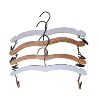 China Eco-friendly Store High Quality Wooden House Underwear Hanger For Lingerie Underwear for sale