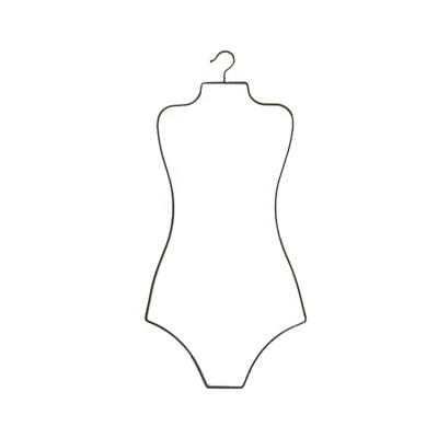 China Eco-friendly wholesale custom straight metal black nerds hanger for swimwear bikini for sale