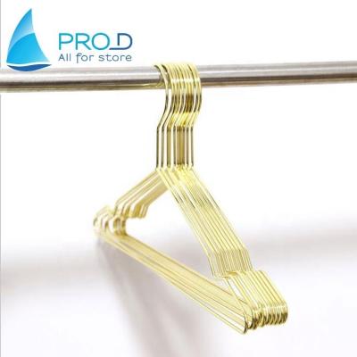 China Clothing Store Home Hanger Groove Slip Iron Metal Hanger Eco - Friendly Material Metal for sale