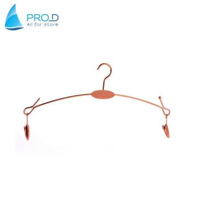 China Wholesale Hot Selling Luxury Metal Bra Display Hanger Eco-friendly New Pretty for sale