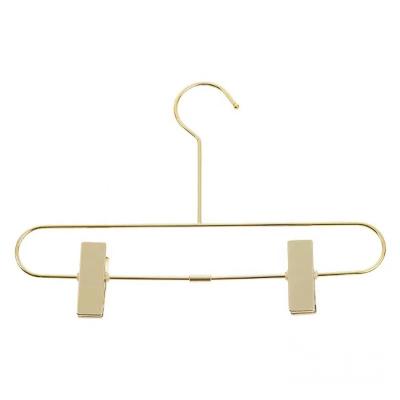 China Eco-friendly Nordic Gold Stunning Metal Adult Removable Non-slip Pants Cut Out Hanger for sale