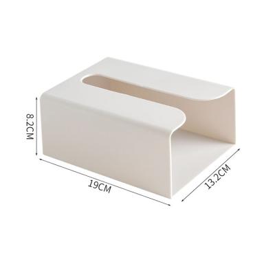 China CLASSIC Plastic Unperforated Tissue Box, Wall Mounted Sticky Tissue Hanger, Paper Towel Storage Rack for sale