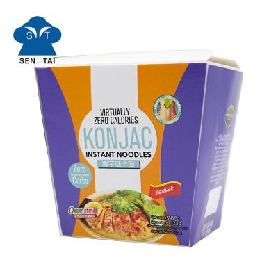 China High Dietary Fiber Gluten To Foods Noodles Box Low Cup Low Fat Asian Halal Low Carb Wholesale Low Fat Konjac Instant Noodle for sale