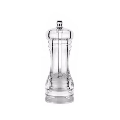 China Viable High Quality Amazon Kitchen Accessories Tools Transparent Acrylic Kitchenware Tableware Salt Pepper Mill Grinders for sale