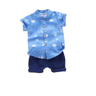 China 0-4 Years Anti-Shrink Boys Toddler One Dollar Store Spring Summer Hawaii Beach Style Boy Shirt Shorts Shorts 2 Piece Kids Clothes for sale