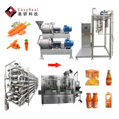 China Chinese Factory High Quality Pure Carrot Juice And Carrot Pulp Paste Processing Line Easy Operation With Cheap Price for sale