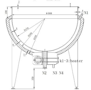 China Vegetable Processing Plant 100L-1000L Stainless Steel Mixing Pot Mixing Cooking Lined Kettle for sale