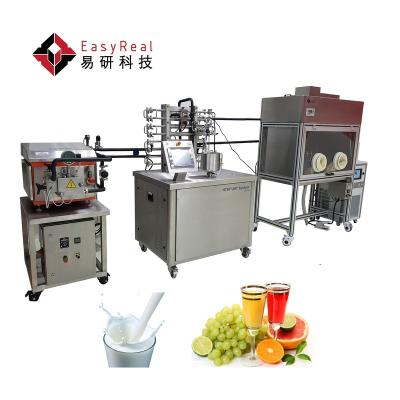 China Full Simulation High Configuration Industrial Production Configuration Small Beverage Juice Milk Mini UHT Factory Machine UHT Milk Machine for sale