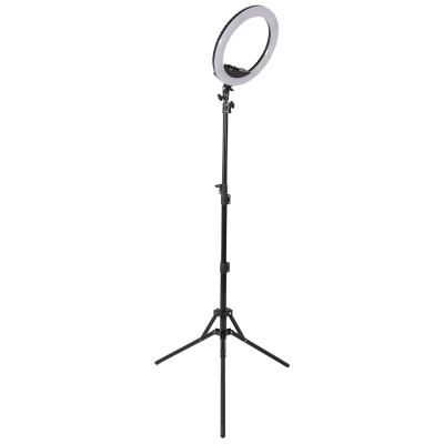 China PORTABLE 0-100% Dimmable Selfie Ring Light with Tripod Holder Mobile Phone Ring Light Led Tripod for Live Stream for sale